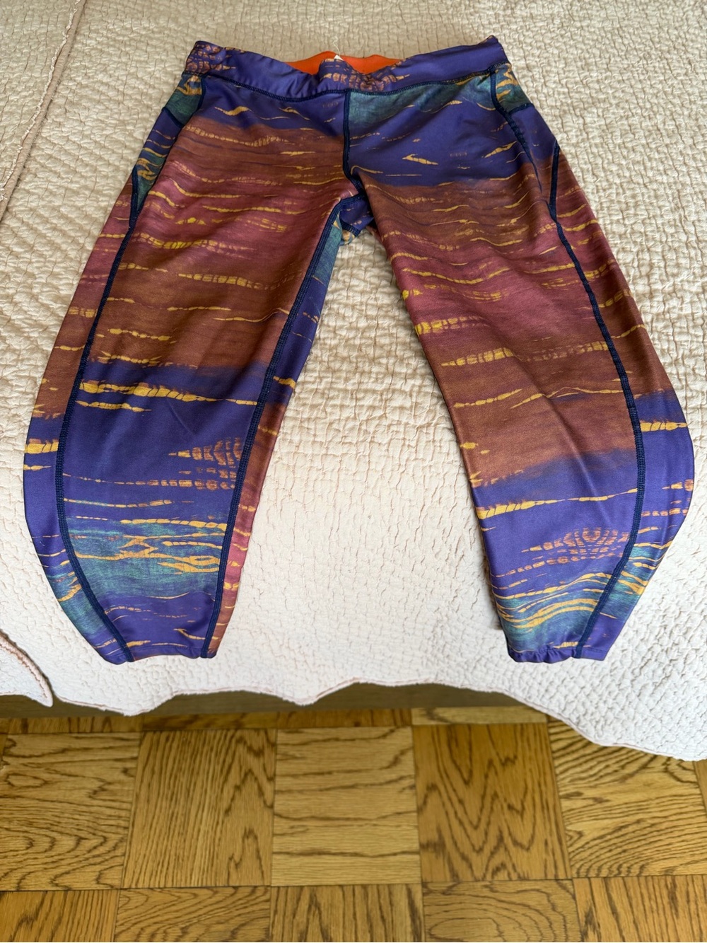 Without Walls Purple, Brown & Gold Patterned Leggings